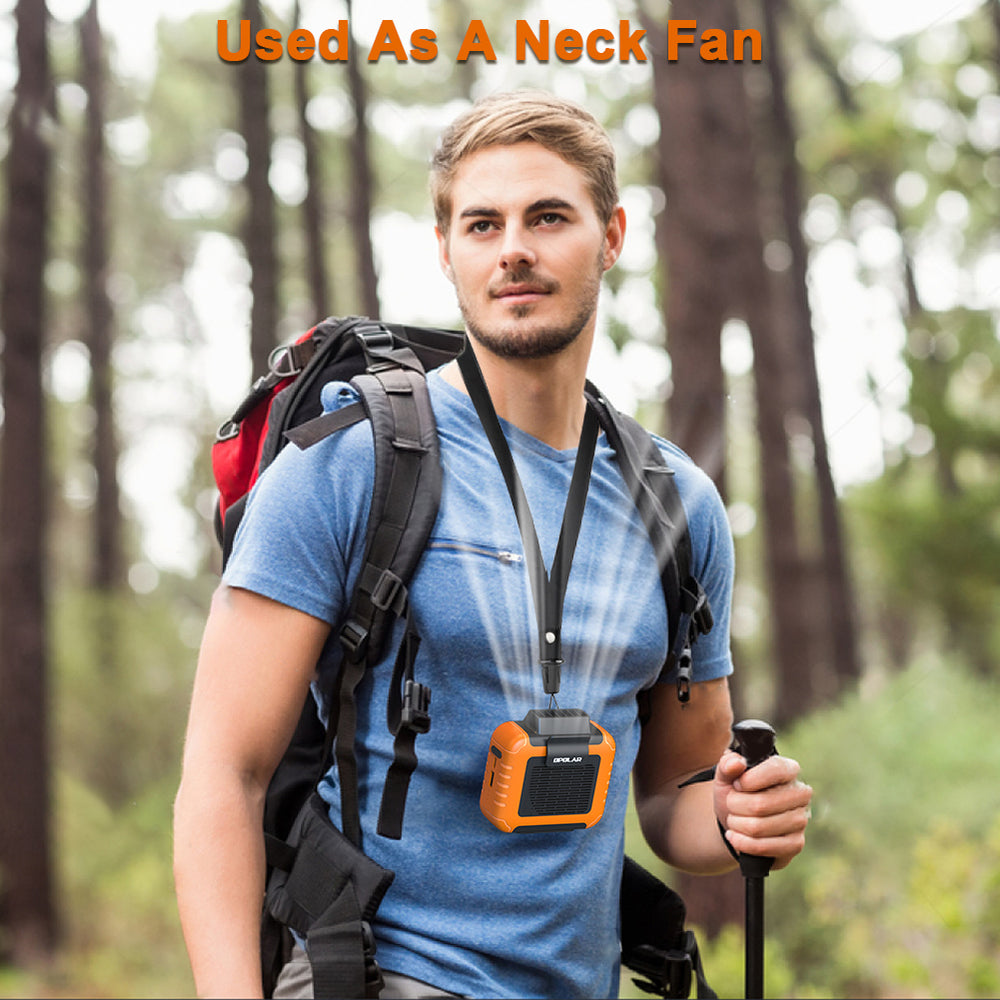 OPOLAR Portable Waist Clip Fan Personal Necklace Fan |  6000mAh 15.5H Work Time