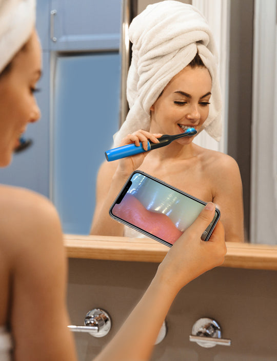 BYEBUG Electric Toothbrush with Camera, Daily Visible Teeth Care