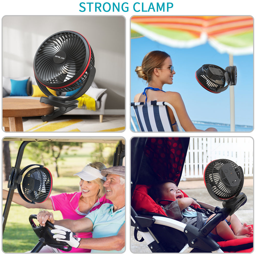 OPOLAR Camping Lantern Clip On Fan 5000mAh/10000mAh opolar