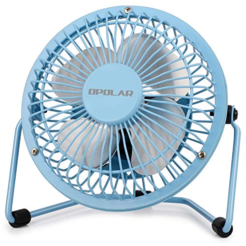 OPOLAR Mini USB Desk Fan | Metal Design, 3.9 ft USB Cord