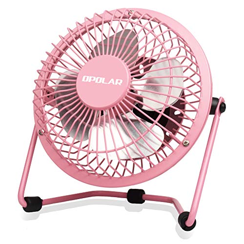 OPOLAR Mini USB Desk Fan | Metal Design, 3.9 ft USB Cord