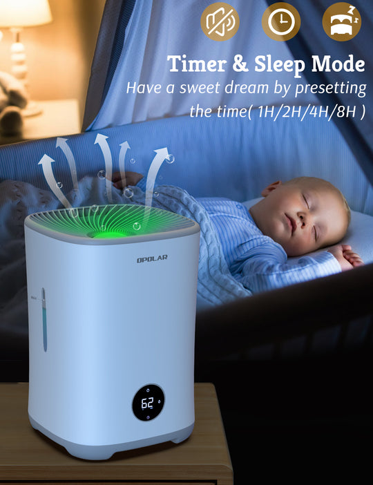 OPOLAR Evaporative Humidifier for Bedroom EV03