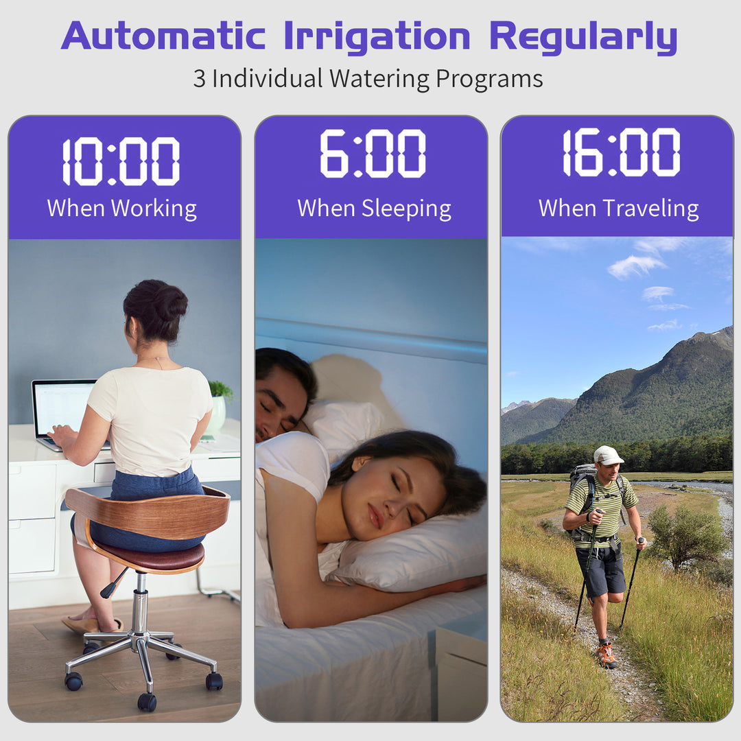 Smart Watering Timer with WIFI Hub, Automatic Garden Irrigation Timer