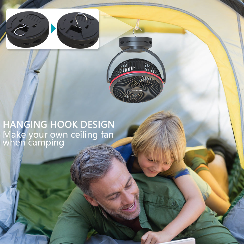 OPOLAR Camping Lantern Clip On Fan | 5000mAh/10000mAh