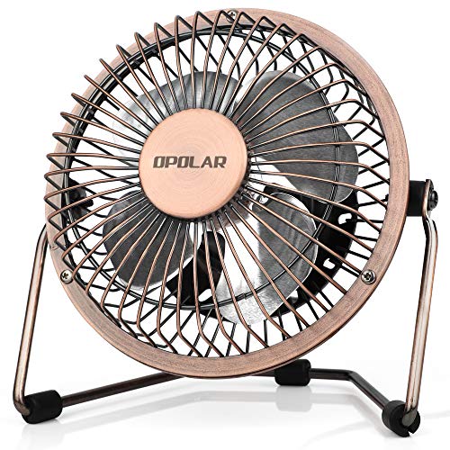 OPOLAR Mini USB Desk Fan | Metal Design, 3.9 ft USB Cord