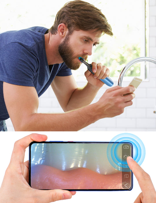 BYEBUG Electric Toothbrush with Camera, Daily Visible Teeth Care