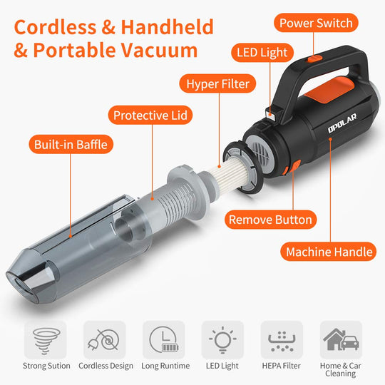 Blower & Suction 2-in-1, Compressed Air Duster