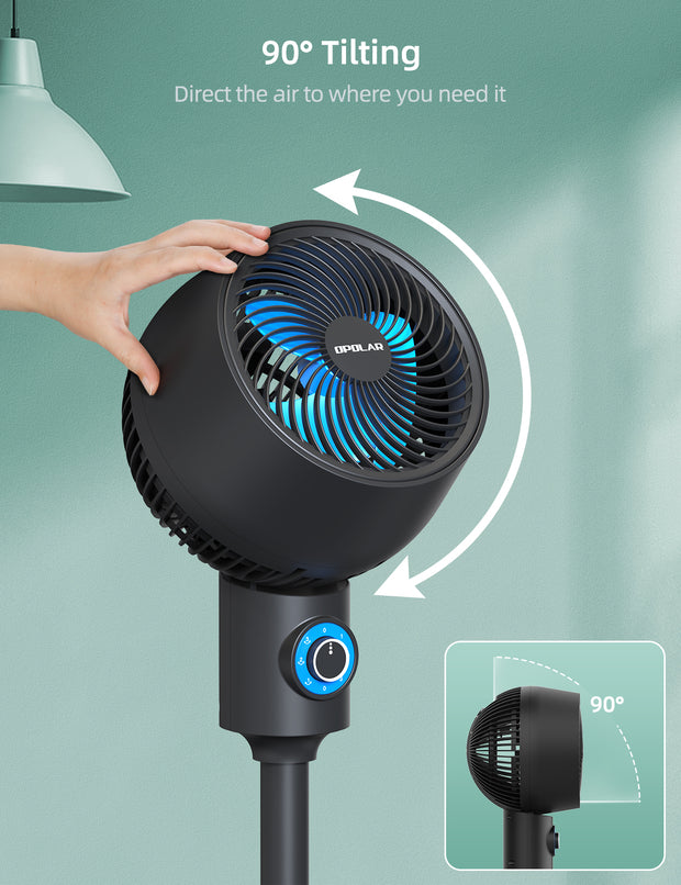OPOLAR 10 Inch Air Circulator Standing Fan ACF40