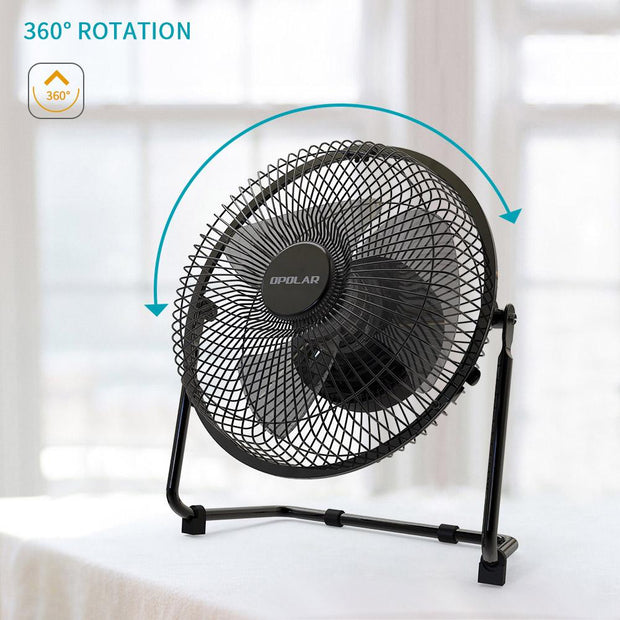 OPOLAR Metal Frame 9 Inch Battery Operated Fan-F531