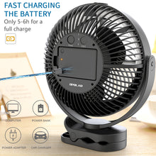 Load image into Gallery viewer, OPOLAR Cooling Misting Fan Clip On Fan | 10000mAh 8 Inch

