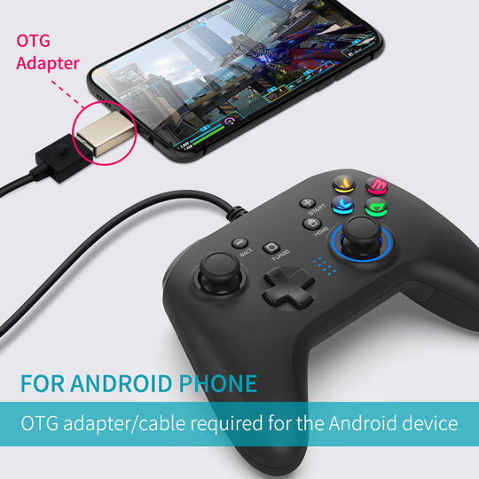 Joystick Gamepad with Dual-Vibration PC Game Controller