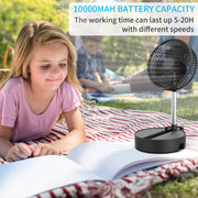 OPOLAR Portable Battery Operated Foldaway Fan | 10000mAh 8-Inch