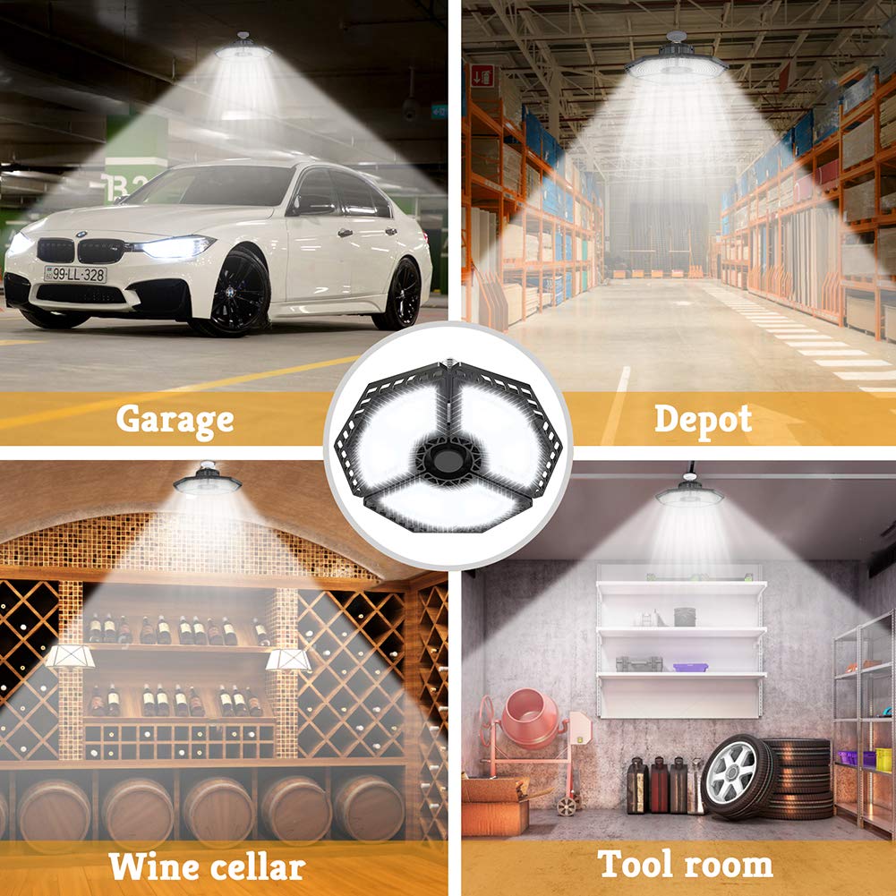 LED Garage Lights, 140W 18500LM Garage Lighting