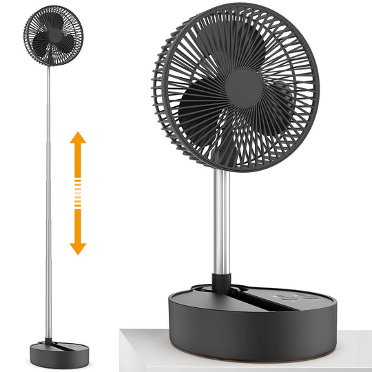 OPOLAR Portable Battery Operated Foldaway Fan | 10000mAh 8-Inch