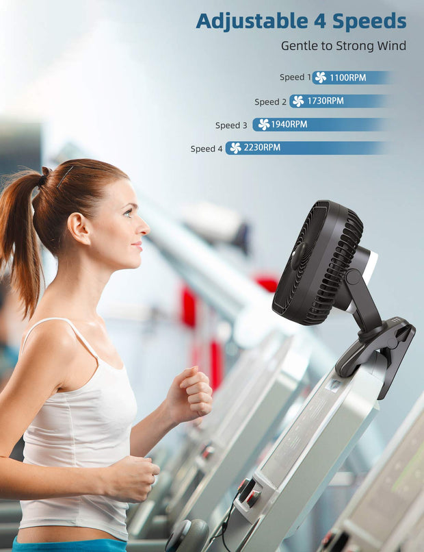 OPOLAR Portable Clip On Fan | 18000mAh 8 inch