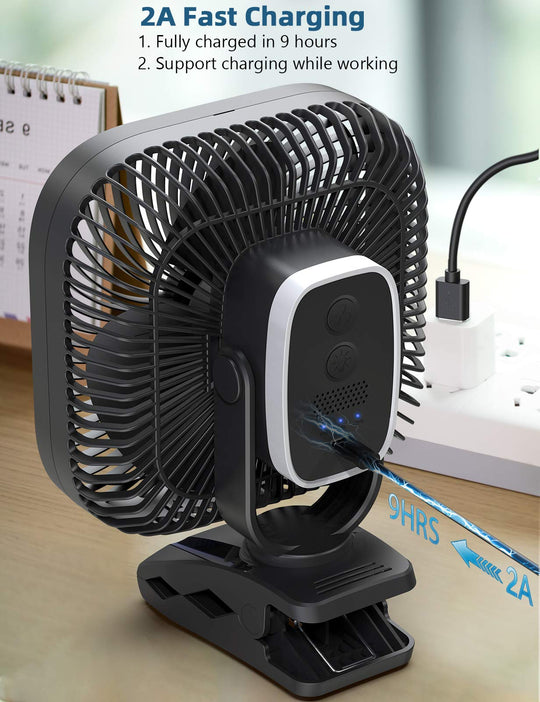 OPOLAR Portable Clip On Fan | 18000mAh 8 inch