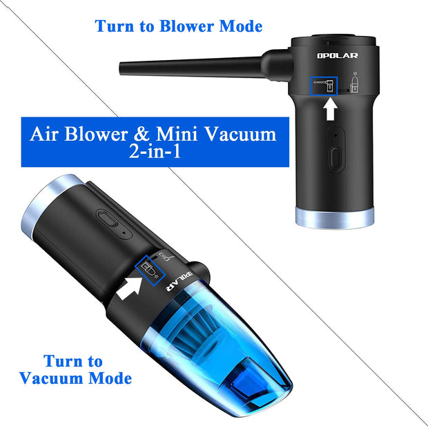 Compressed Air Duster & Small Vacuum Cleaner 2-in-1-AD08