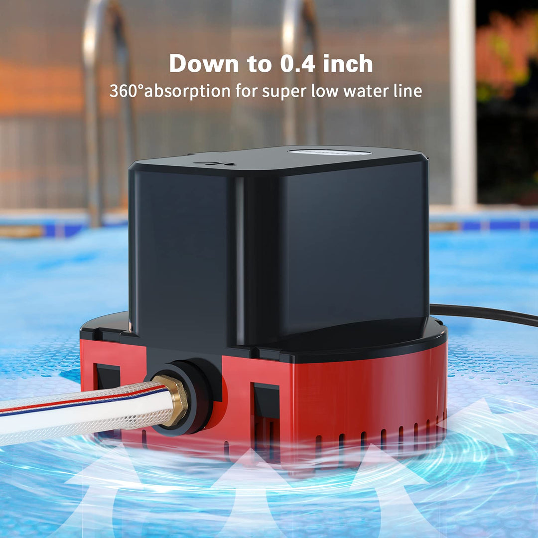 OPOLAR Swimming Pool Cover Pump, 1200 GPH Submersible Water Pump