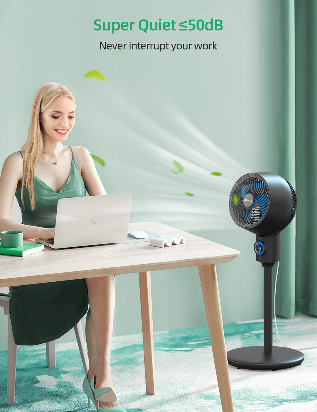 OPOLAR 10 Inch Air Circulator Standing Fan ACF40