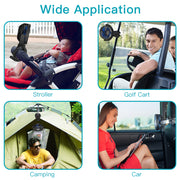 OPOLAR New 5200mAh Flexible Tripod Clip Fan