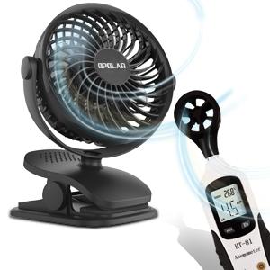 OPOLAR Rechargeable Battery Operated Clip on Fan