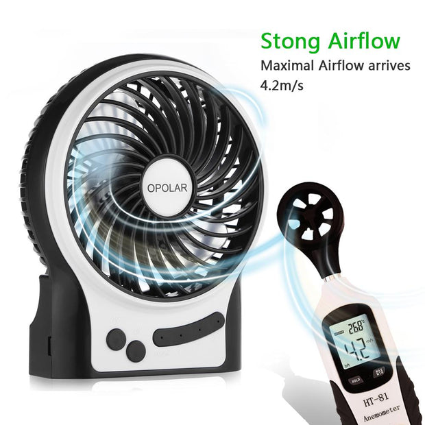 OPOLAR Battery Operated USB Rechargeable Desk Fan – opolar