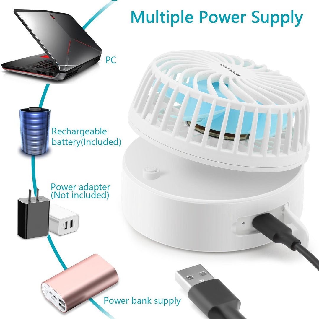 OPOLAR Battery or USB Operated Necklace Fan