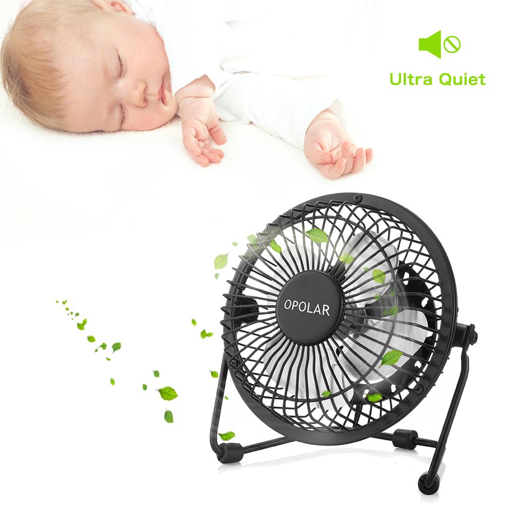 OPOLAR F401 4 Inch USB Small Desk Fan
