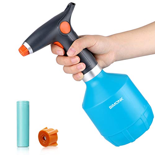 Electric Plant Mister Spray Bottle for House Flower, Indoor Watering Can Spritzer with Adjustable Spout, 32 Ounce / 1 Liter Garden Tiny Auto Plastic Sprayer, for 75% Alcohol, Perfume,Cleaning