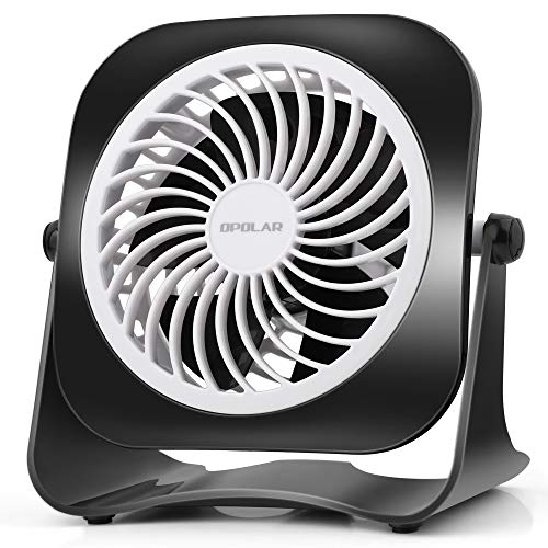 OPOLAR 4 Inch Mini USB Desk Fan, 2 Speeds, 3.8 ft Cable