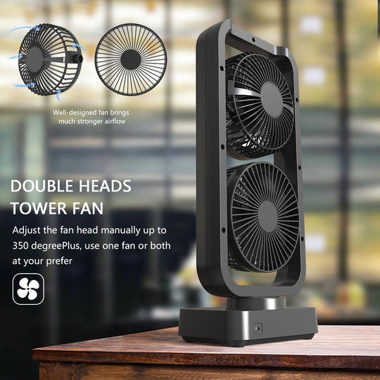 OPOLAR 10000mAh Battery Operated Oscillating Tower Fan with Remote