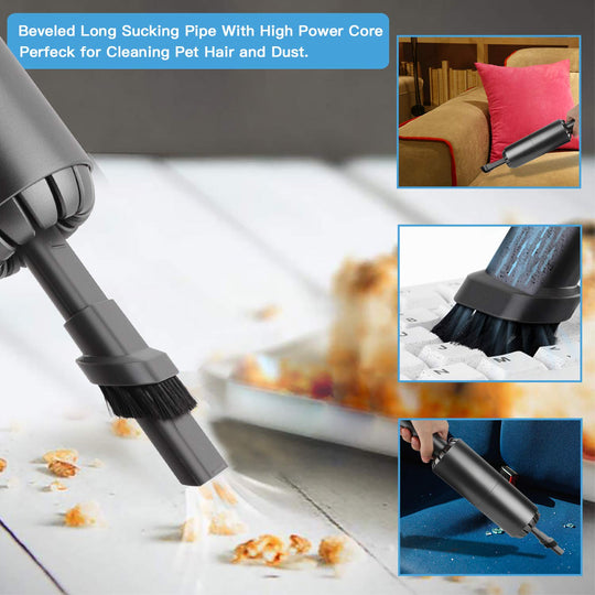 Upgraded Battery Operated Air Duster Vacuum Blower 2 in 1