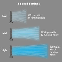 Load image into Gallery viewer, 10000 mAh Rechargeable Tower Fan, Desk Fan
