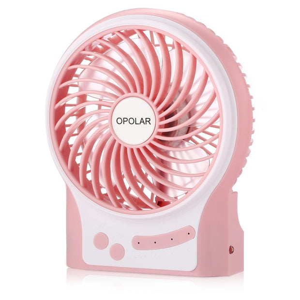 OPOLAR Battery Operated USB Rechargeable Desk Fan