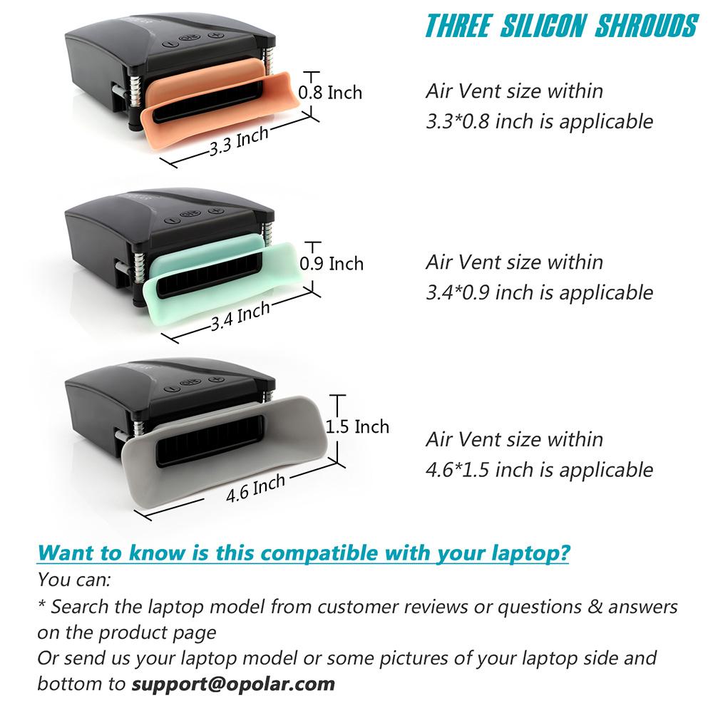 OPOLAR Laptop Cooler with Temperature Display