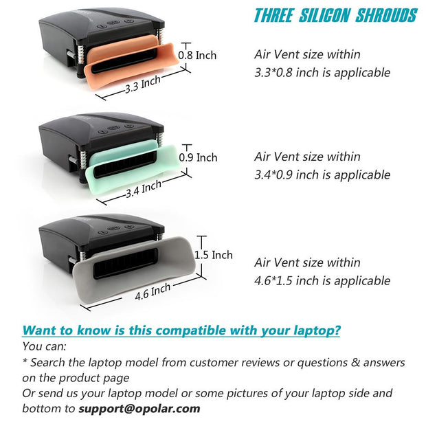 OPOLAR Laptop Cooler with Temperature Display
