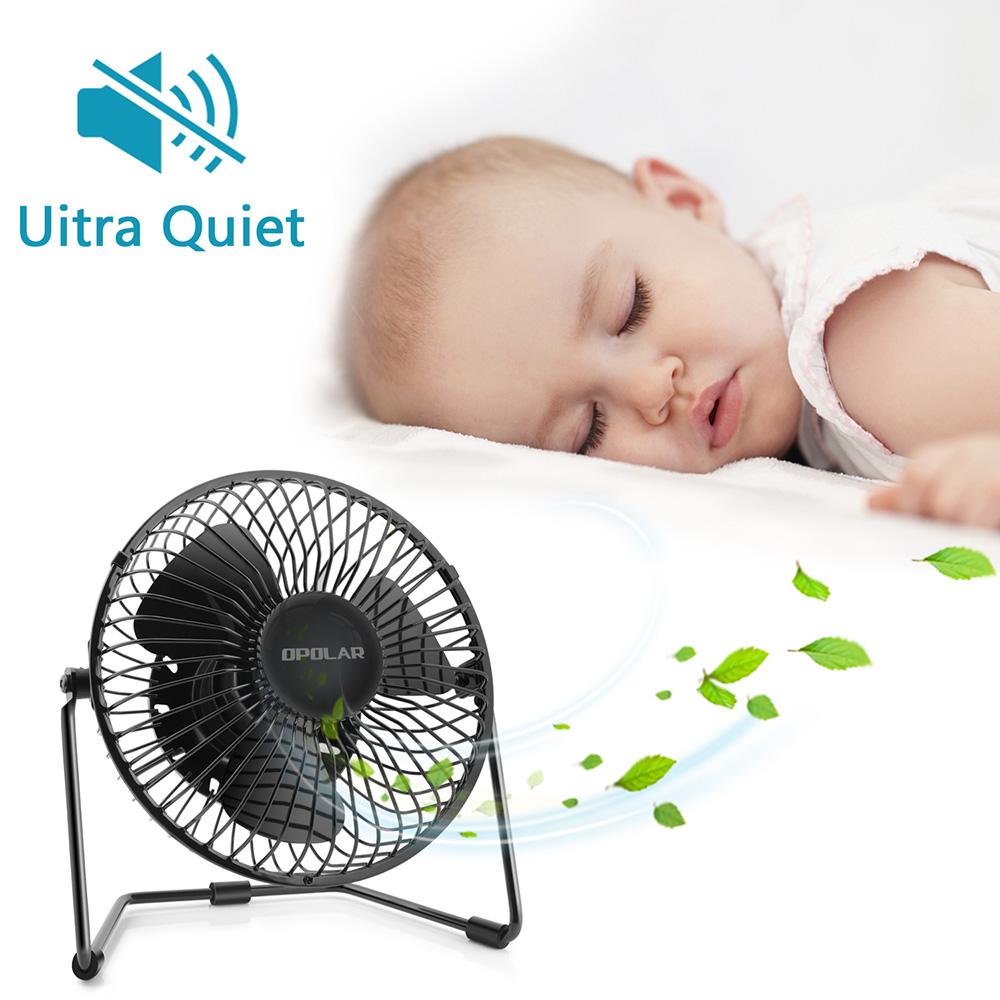 OPOLAR 4/5/6-Inch Two Speeds USB Desk Fan