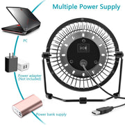 OPOLAR 4/5/6-Inch Two Speeds USB Desk Fan