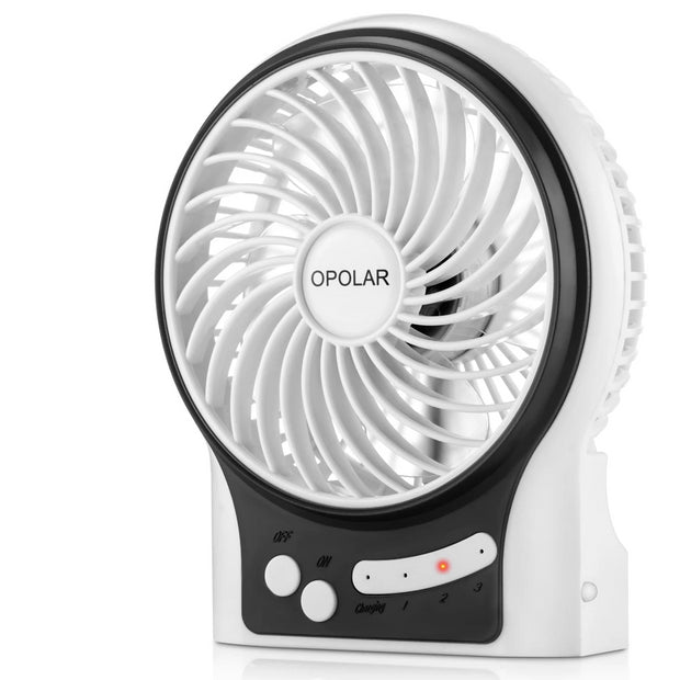 OPOLAR Battery Operated USB Rechargeable Desk Fan