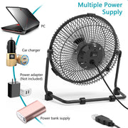 OPOLAR 9 inch USB Desk Fan - F511(No Battery)