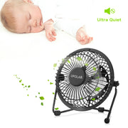OPOLAR Mini USB Desk Fan | Metal Design, 3.9 ft USB Cord