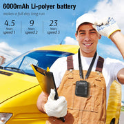 OPOLAR Personal Mini Waist Clip On Fan | 6000mAh Rechargeable Battery