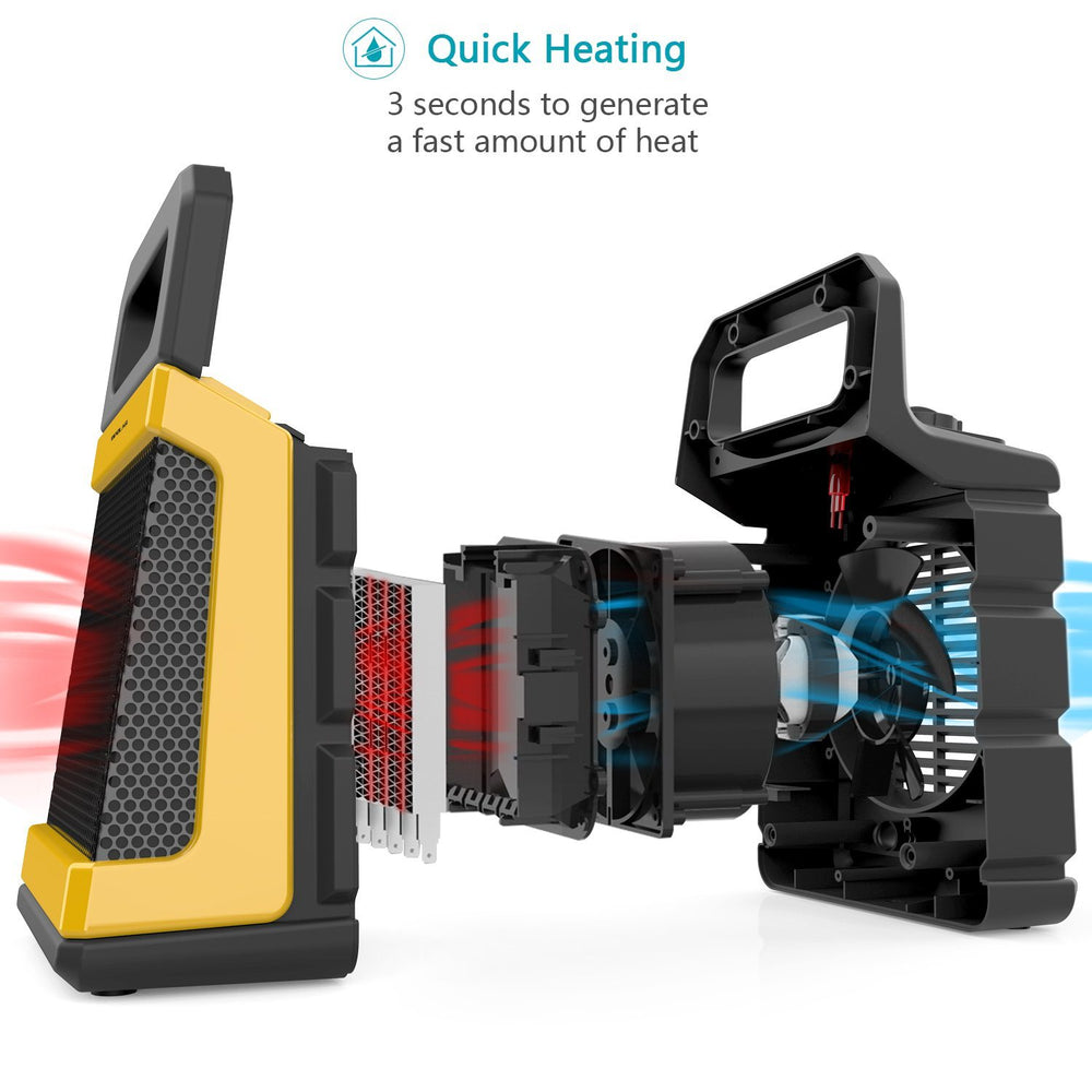 OPOLAR 1500W Adjustable Thermostat PTC Portable Heater