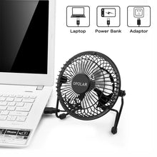 Load image into Gallery viewer, OPOLAR F401 4 Inch USB Small Desk Fan
