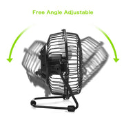OPOLAR F401 4 Inch USB Small Desk Fan