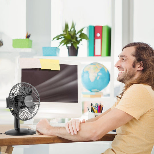 OPOLAR AA Battery Oscillating Desk Fan