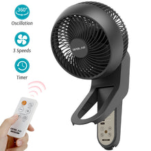 Load image into Gallery viewer, OPOLAR Wall Mount Air Circulator Fan with Remote Control | 3 Speeds 15 Inch
